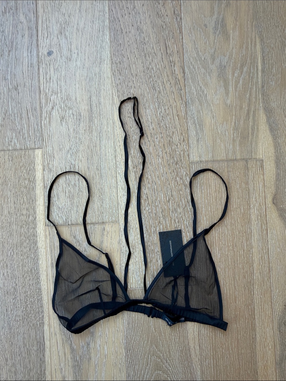 Kiki De Montparnasse Minimaliste Soft Bra in Black
